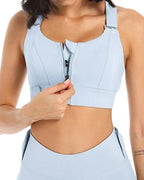 High Impact,A+ Quality, Ultimate Comfort, Sports Bra, Zipper ( Pack of 3 )