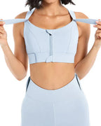 High Impact,A+ Quality, Ultimate Comfort, Sports Bra, Zipper ( Pack of 3 )