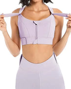 High Impact,A+ Quality, Ultimate Comfort, Sports Bra, Zipper ( Pack of 3 )