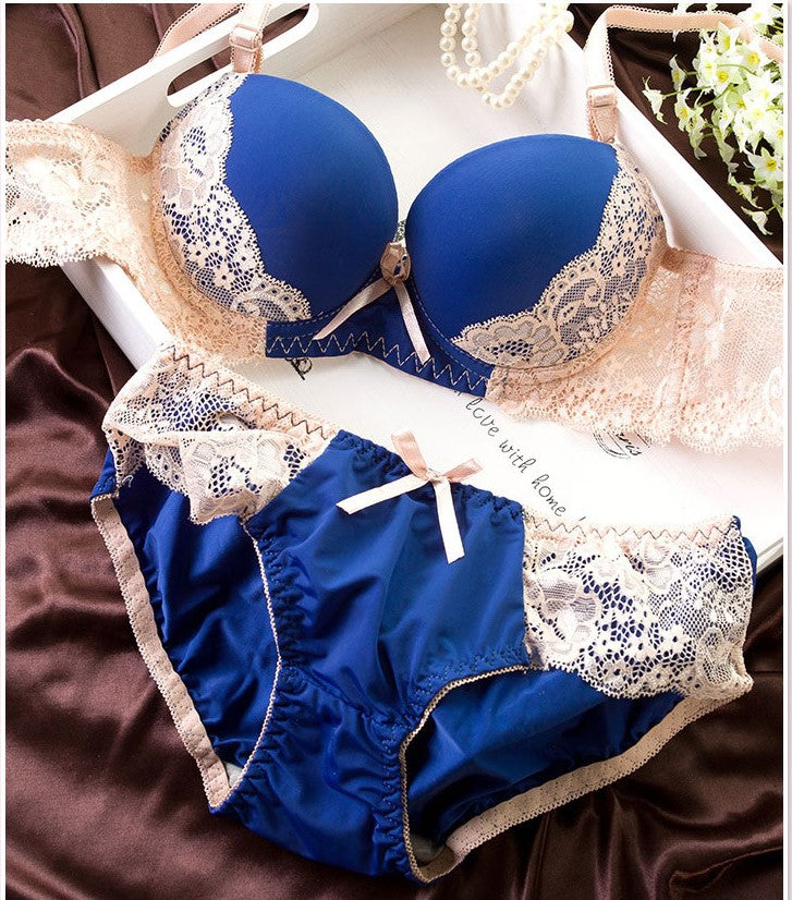 Voler Haut Women Bridal Lingerie Set of Lace Bra and Panty Set ( Buy 1 Get 1 Free )