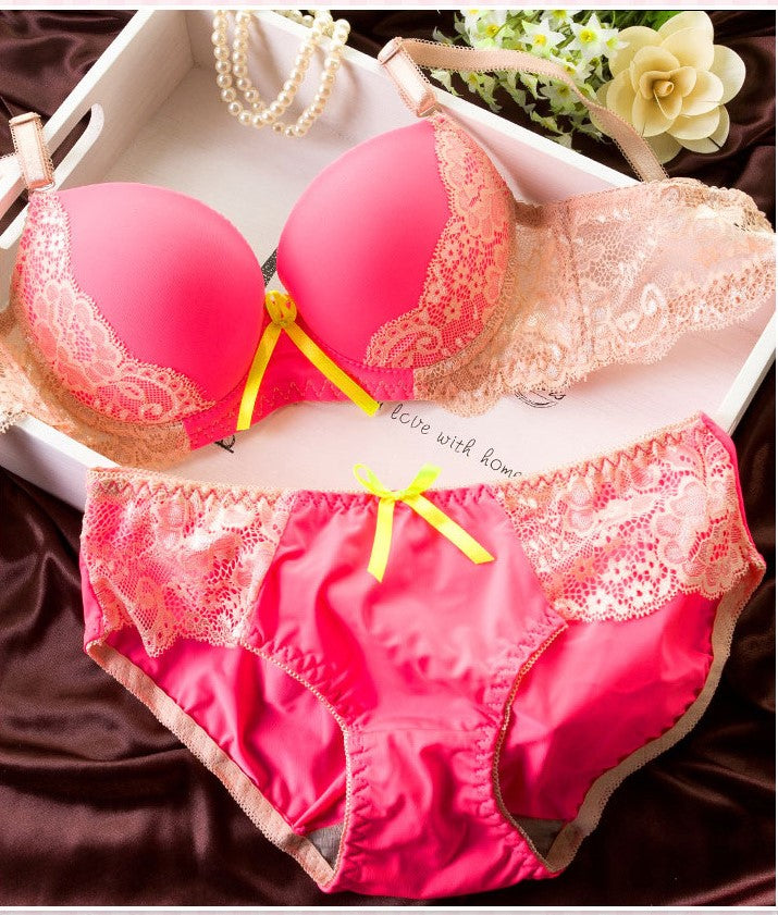 Voler Haut Women Bridal Lingerie Set of Lace Bra and Panty Set ( Buy 1 Get 1 Free )