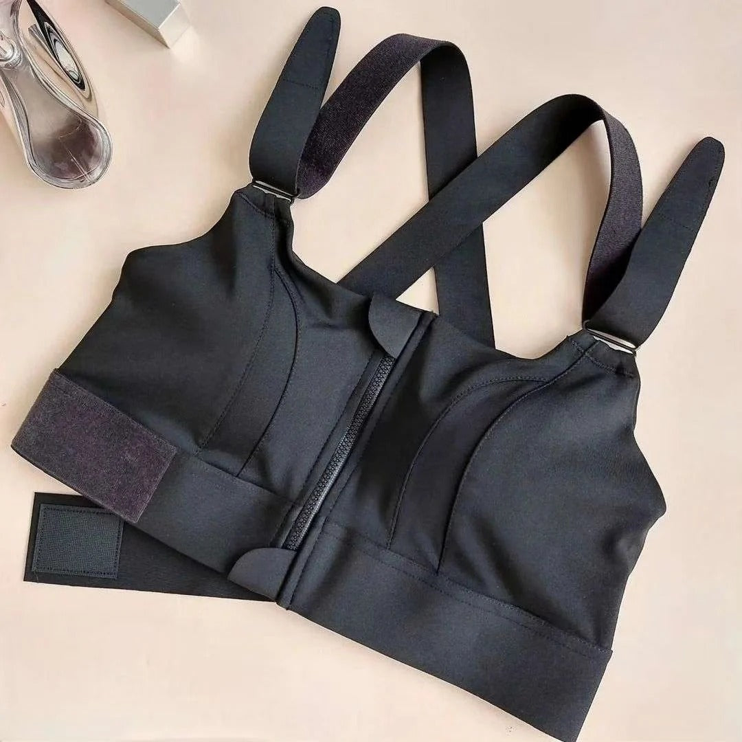 Adjustable Straps Cross Back Short Fitness Sports Bra