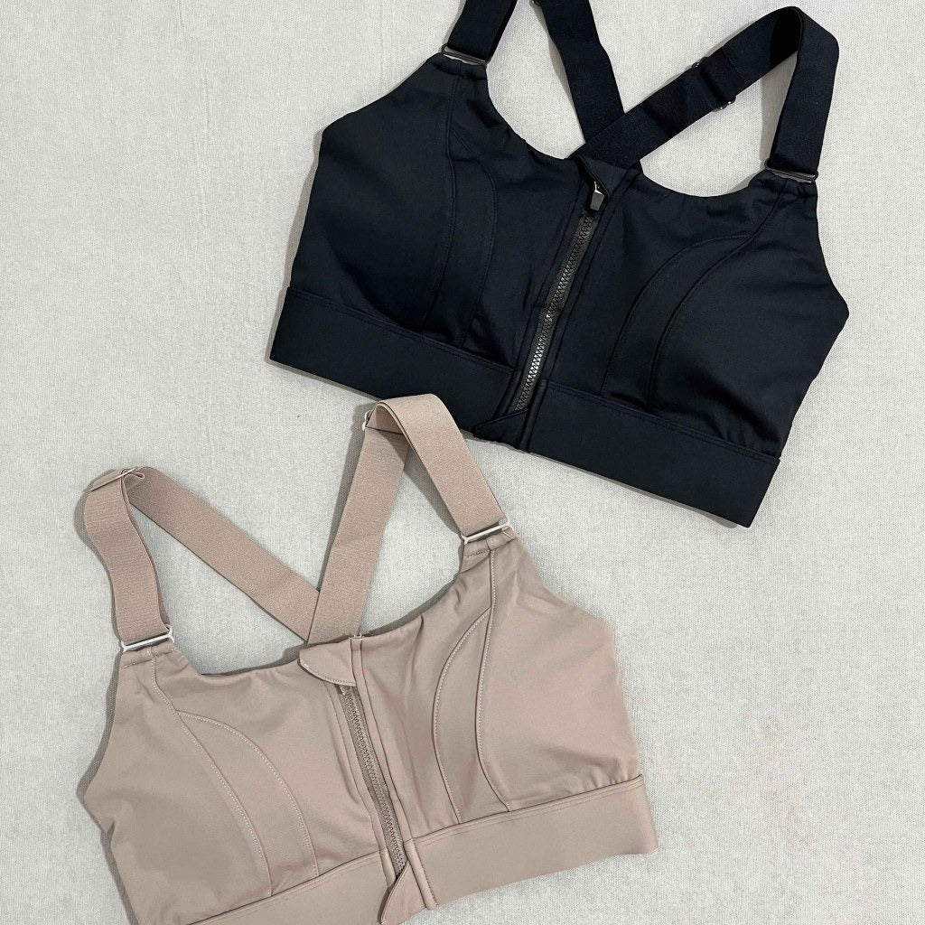 Adjustable Straps Cross Back Short Fitness Sports Bra