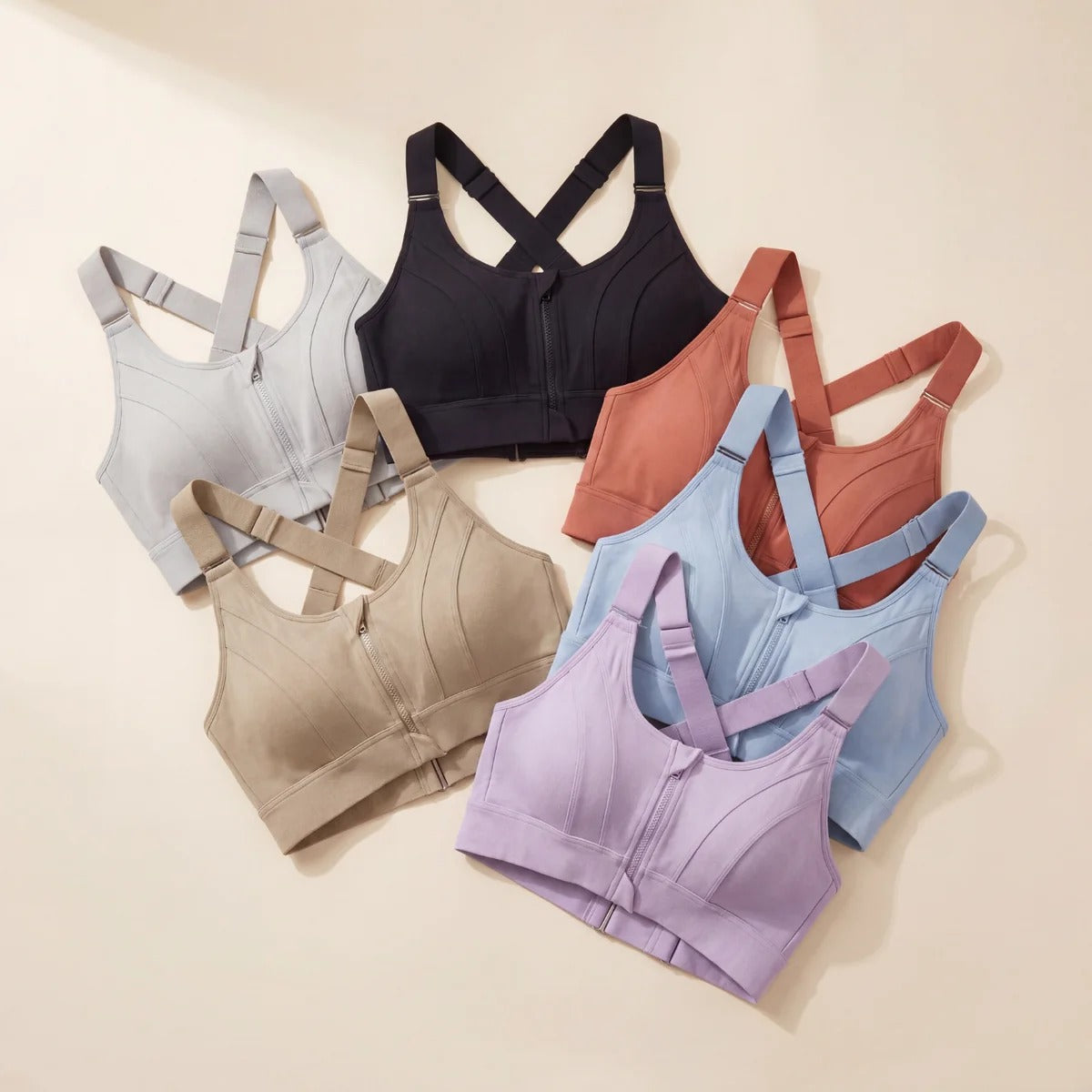 Adjustable Straps Cross Back Short Fitness Sports Bra