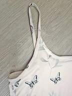 Women’s Sexy Printed Suspender Nightgown