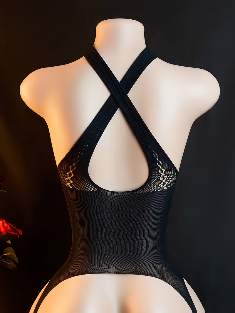 Sexy Hollow-Out Fishnet Bodystocking