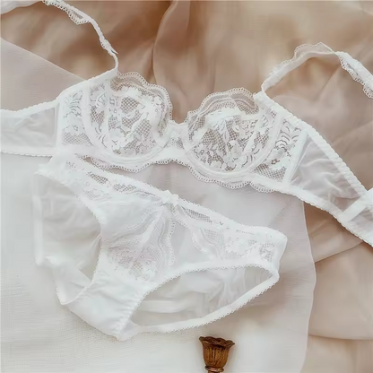 Ultra-Thin Lace Bra & Brief Set ( PACK OF 3)