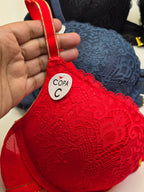 Front Buckle  Double Padded Full Coverage Bra.