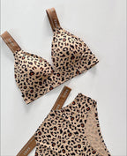 Leopaard Print Bra Panty Set