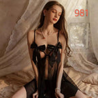 Myles mesh flyaway babydoll set