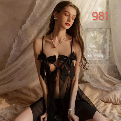 Myles mesh flyaway babydoll set
